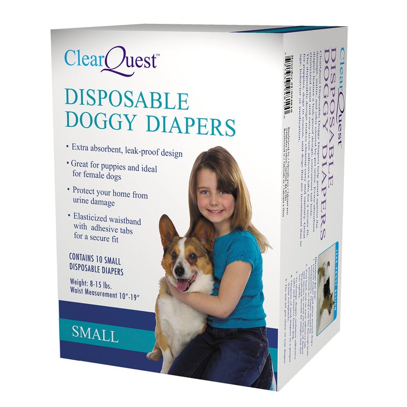 ClearQuest Disposable Doggy Diapers, Super Absorbent Leak-Proof Pet Diapers - Image 2